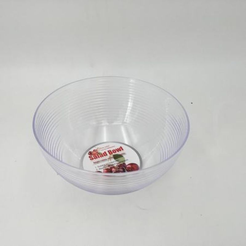 Set of 12 durable 19.5cm plastic salad bowls, perfect for serving salads, snacks, and pasta indoors or outdoors.
