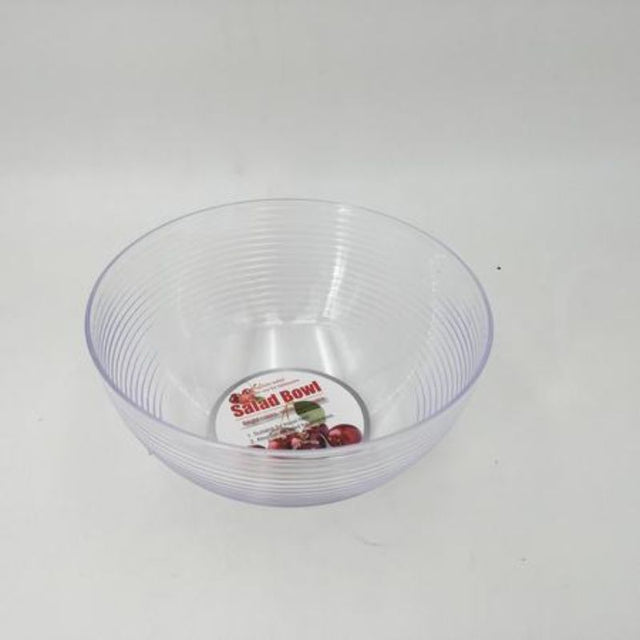 Set of 12 durable 19.5cm plastic salad bowls, perfect for serving salads, snacks, and pasta indoors or outdoors.