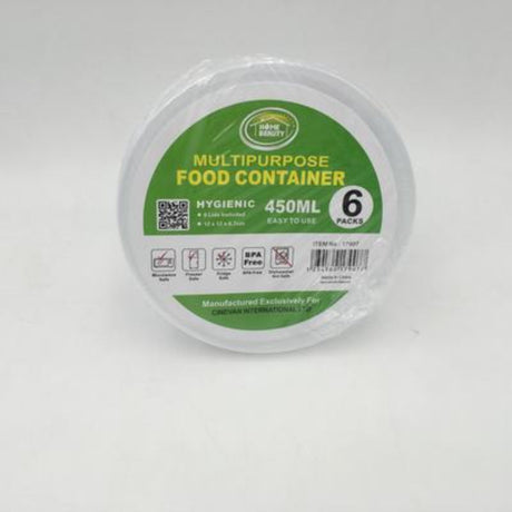Set of 72 versatile BPA-free 450ml plastic food containers, perfect for meal prep, storage, and on-the-go meals.