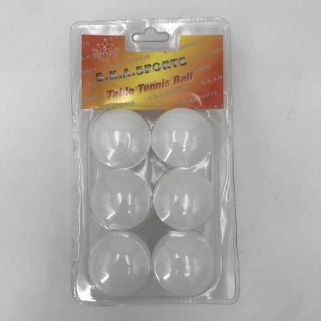 Set of 72 high-quality table tennis balls (6 in each of 12 packs) for competitive play and practice, bright for visibility.