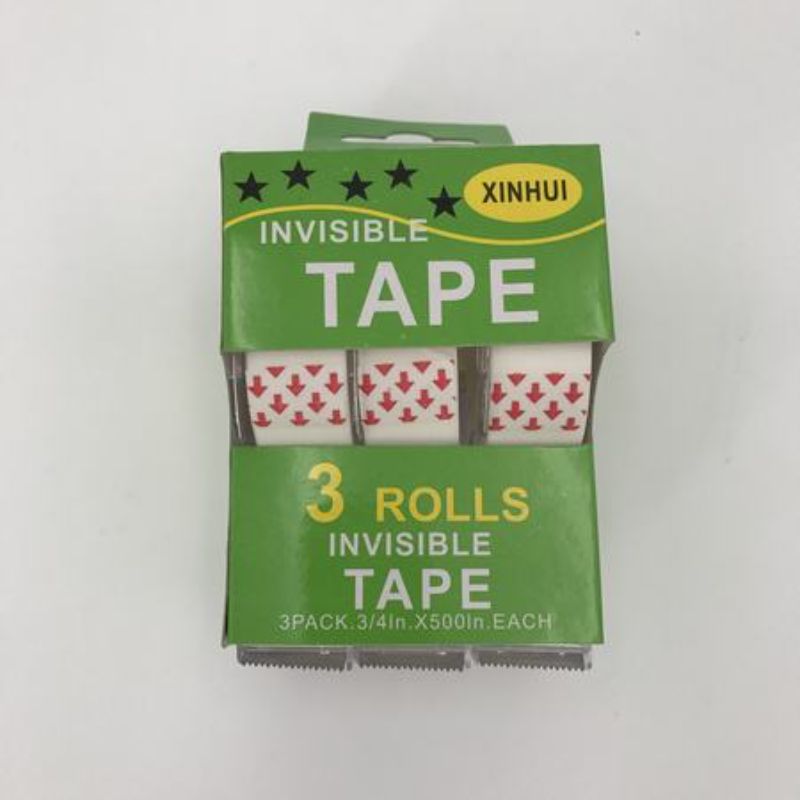Premium quality invisible tape in 24 packs, ideal for crafting and home organization, providing seamless, strong adhesion.
