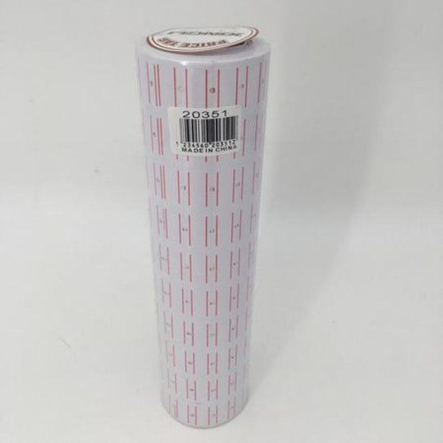 Colorful price tags on rolls, perfect for retail and DIY projects, ideal for clear communication and organization.
