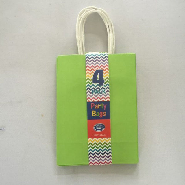 Vibrant green gift bags, 15 x 21 x 8 cm, eco-friendly, ideal for any occasion, 48 pieces total for stylish gift wrapping.