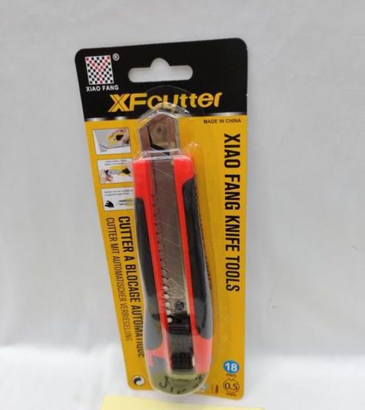 A set of 12 cutter knives featuring durable blades and comfortable grips, perfect for crafts and repairs.