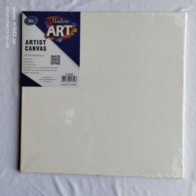 Set of 6 premium 46 x 46CM artist canvases, perfect for oil, acrylic, and watercolor projects, ideal for all skill levels.