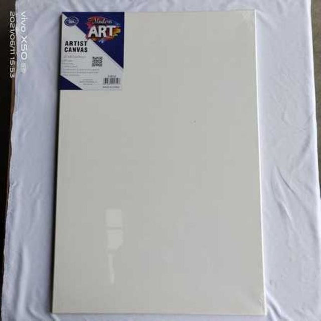 Set of 6 premium artist canvases, 51 x 76CM, ideal for painting with acrylics, oils, or watercolors. Perfect for all skill levels.