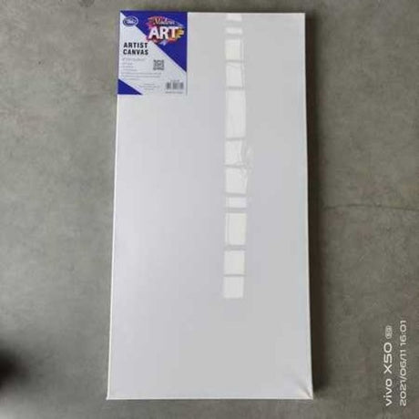 Set of 6 premium artist canvases, 45 x 91.4CM, ideal for acrylic, oil, and mixed media painting projects.