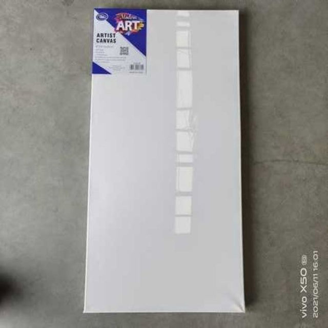 Set of 6 premium artist canvases, 45 x 91.4CM, ideal for acrylic, oil, and mixed media painting projects.