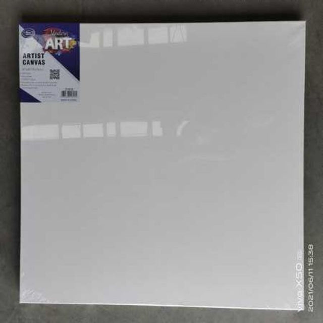 Set of 6 artist canvases, 76 x 76CM, perfect for vibrant acrylic, oil, and watercolor paintings. Ideal for all skill levels.