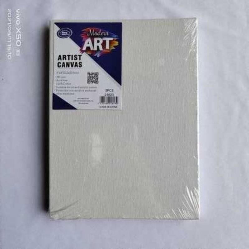 Premium artist canvas pack of 6, sized 15.2 x 20.3CM, perfect for oil, acrylic, and mixed media artwork.