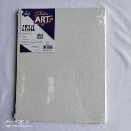 Premium 18 x 22.8CM artist canvas set, 6 packs, ideal for various painting styles, vibrant color retention, and portability.