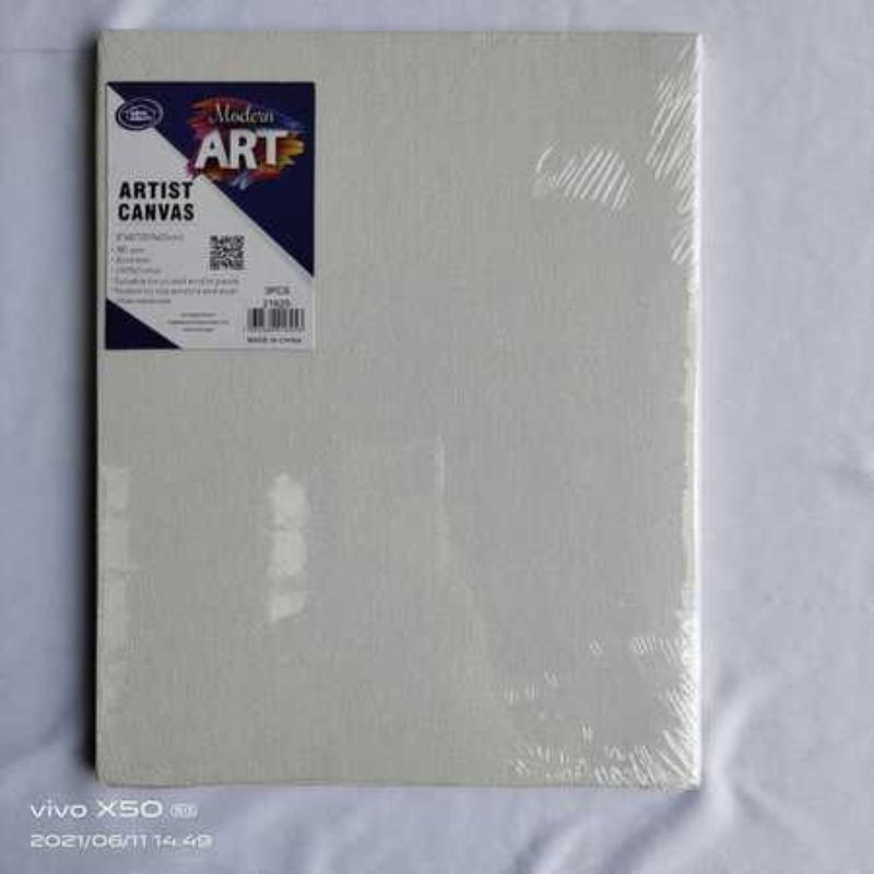 Six premium artist canvases (20.3 x 25 cm) for versatile painting, ideal for beginners and professionals alike.