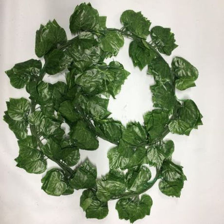 Lifelike 2.3m artificial leaves set (12pcs) for versatile home decor, events, and outdoor aesthetics without maintenance.