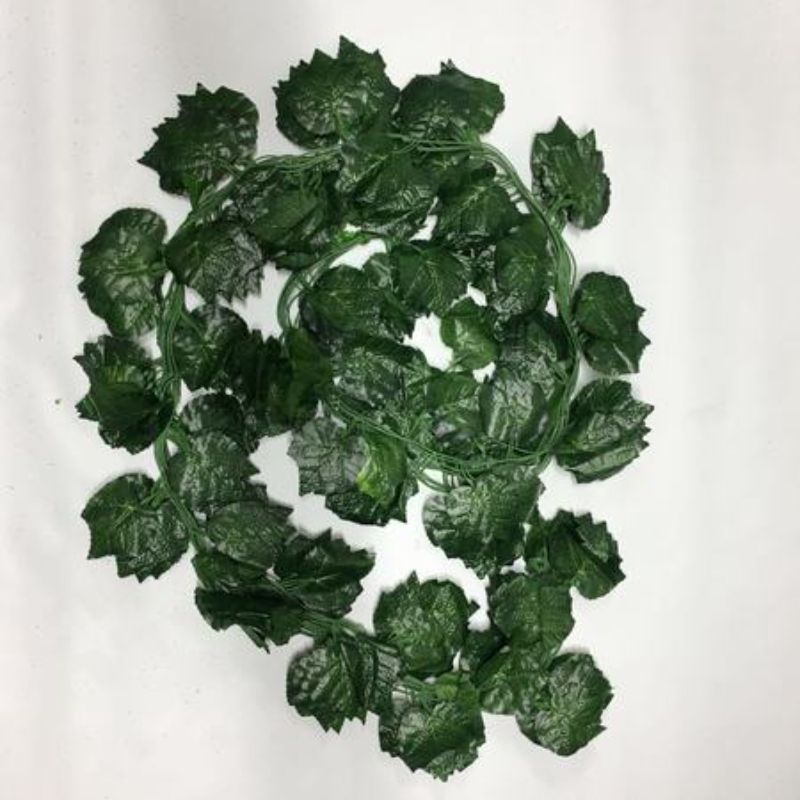 Vibrant 2.3m artificial leaves set of 12, perfect for hassle-free indoor and outdoor decoration.