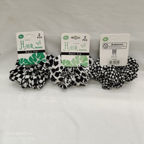 Set of 12 premium hair ties in vibrant colors, designed for secure styling without damage to all hair types.