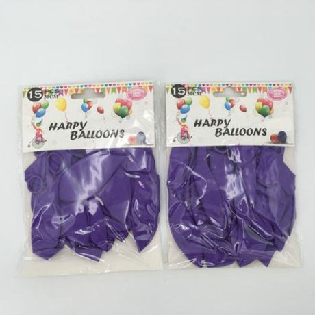 Vibrant purple 12" balloons in a bulk pack of 180, perfect for festive decorations and celebrations.