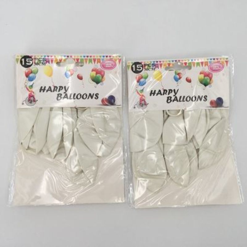 White 12" balloons in bulk pack of 180, perfect for elegant celebrations and eco-friendly decor.