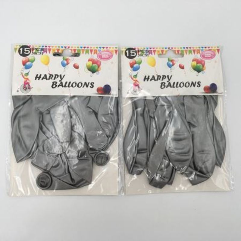 Elegant silver 12" balloons (180pcs) perfect for celebrations, made of durable latex for beautiful decorations.