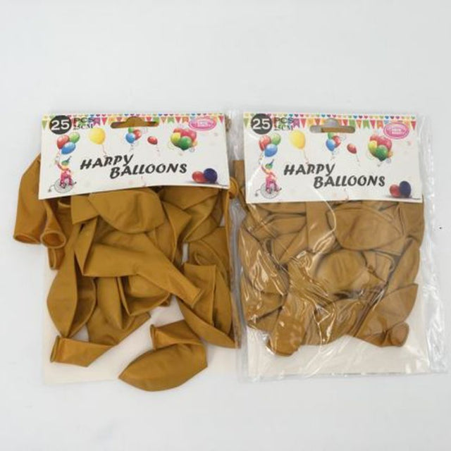 Golden matte balloons in a pack of 300, perfect for elegant party decorations and celebrations.