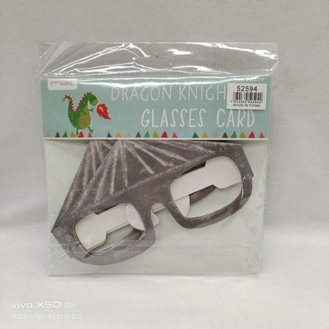 Colorful Paper Knight Party Glasses in a 12-pack, perfect for adding playful flair to any celebration or event.