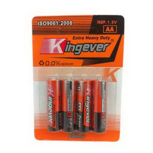 Pack of AA batteries (4 PCS per pack, 10 packs) designed for reliable power in devices like remotes, toys, and cameras.