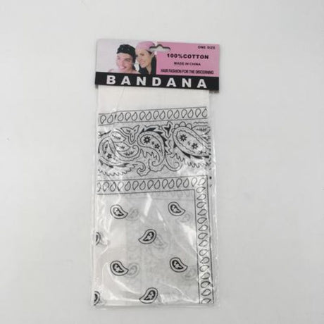 Set of 12 versatile white bandanas, each 56 x 56cm, perfect for styling, DIY projects, and personal or event use.