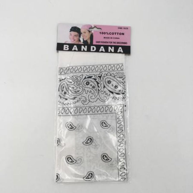 Set of 12 versatile white bandanas, each 56 x 56cm, perfect for styling, DIY projects, and personal or event use.