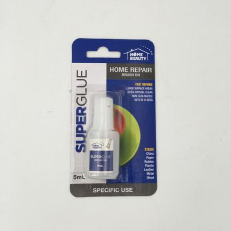 Super Glue Brush On 5ml set of 12 for precision application on wood, plastic, metal, and ceramic in crafting and repairs.