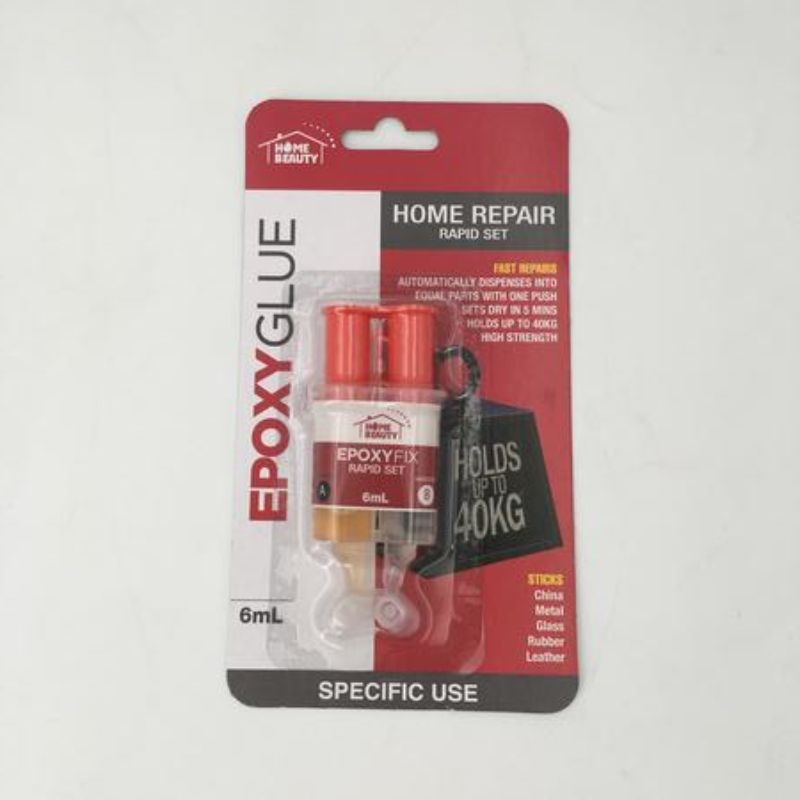 Set of 12 super high strength epoxy glue tubes, each 6ml, ideal for all materials and mess-free, precision application.