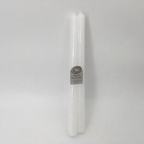 Unscented white taper candles (36 pcs) for elegant ambiance in any occasion, perfect for dining or celebrations.