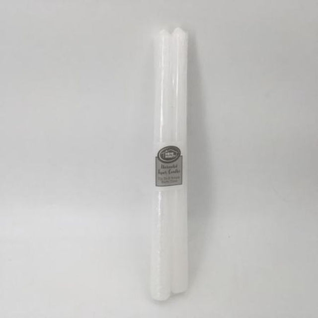 Unscented white taper candles (36 pcs) for elegant ambiance in any occasion, perfect for dining or celebrations.