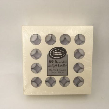 Premium tealight candles (600 pcs) offering 4-hour burn time, perfect for creating a warm ambiance for any occasion.