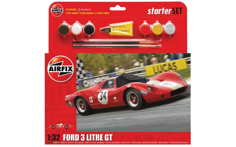 Airfix Kit Model - Ford 3 Litre GT Large Starter Set 1:32