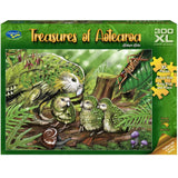 XL jigsaw puzzle featuring a Kakapo, designed by Ned Barraud, ideal for learning and family fun, 300 pieces.