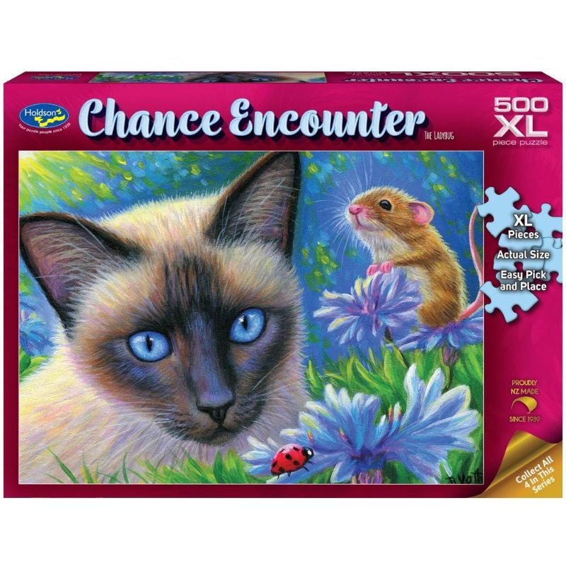 XL Jigsaw Puzzle - CHANCE ENCOUNTER    The Ladybug (500pcs)