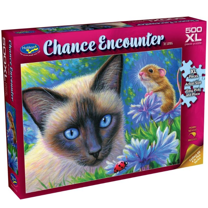 XL Jigsaw Puzzle - CHANCE ENCOUNTER    The Ladybug (500pcs)