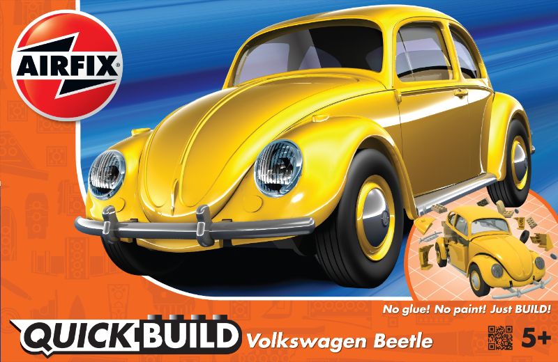 Airfix Kit Model - QUICKBUILD VW Beetle (Yellow)