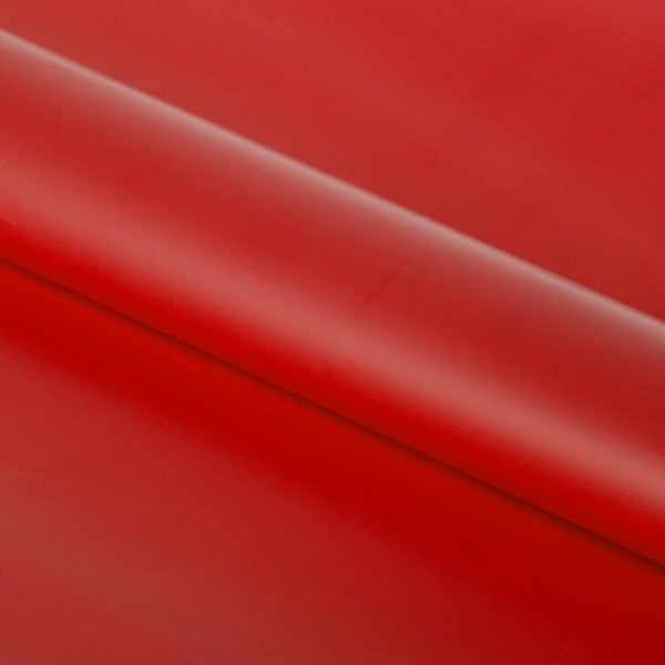 Vibrant solid gloss red wrapping paper roll, 50m long and 50cm wide, perfect for elegant gift presentation and retail displays.