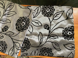 Set of 6 Floral Silver Cushion Covers featuring vibrant floral pattern and sleek silver side, perfect for home decor.