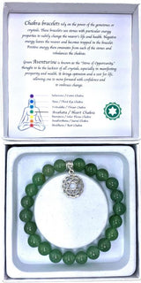 Aventurine Heart Chakra bracelet (7cm) for emotional healing and love, featuring unique green crystals for wellness and style.