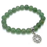 Aventurine Heart Chakra bracelet (7cm) designed for emotional healing and love, featuring unique green crystal stones.