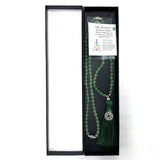 Mala beads made of Aventurine with Heart Chakra charm, 70cm long, enhancing meditation and emotional healing.