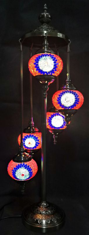 Turkish Mosaic Lamp 2 - Multi Coloured 5 Tier (97cm)
