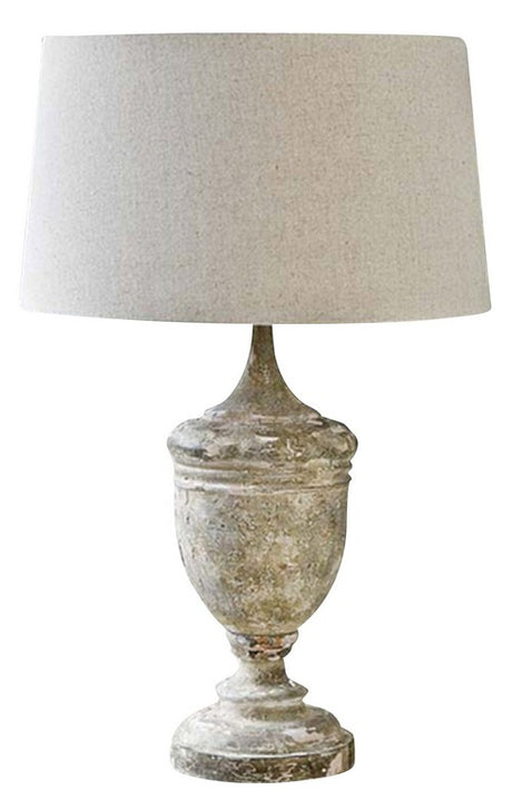 Elegant 72cm table lamp in natural/cream finish with a sleek wooden base, perfect for enhancing home or office decor.