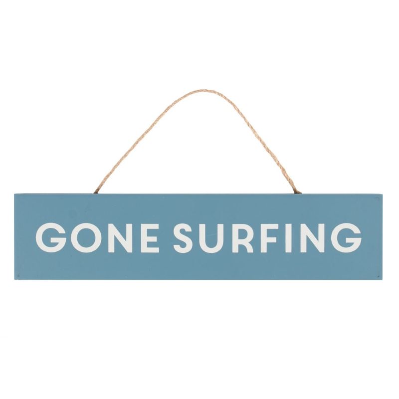 Gone Surfing Hanging MDF Sign