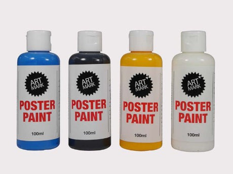 AM Poster Paint in Grey (100ml) - non-toxic, smooth flow, matte finish, ideal for all art projects and easy clean-up.