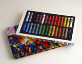 Colorful Artist Pastels Set of 30, ideal for vibrant seascape artwork, made with high-quality non-toxic pigments.