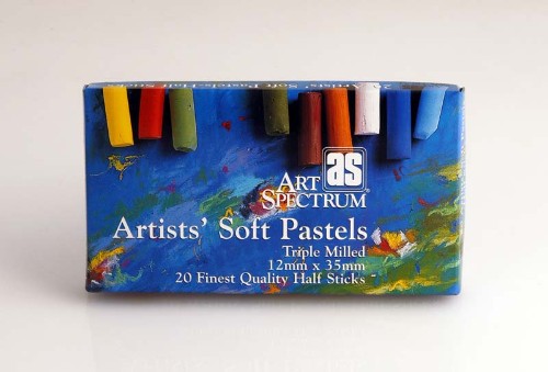 Vibrant Artist Pastels Set with 20 professional-quality half-sticks for smooth blending and rich color application.