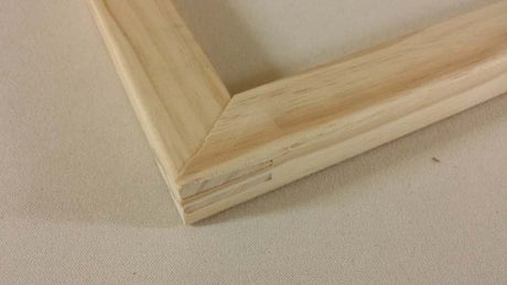 Heavy-duty 9-inch stretcher bars made in New Zealand from sustainable timber with self-squaring design for perfect canvas framing.