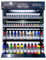 Acrylic paint in Gesso Raw Sienna, featuring a fluid texture for easy application and a gritty finish for mixed media art.